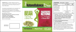 Etichetta Ketone Balance Duo